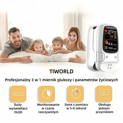 GLUKOMETR WIELOFUNKCYJNY + CIŚNIENIOMIERZ ELEKTRONICZNY – KUP 1, DRUGI OTRZYMASZ GRATIS!🔥