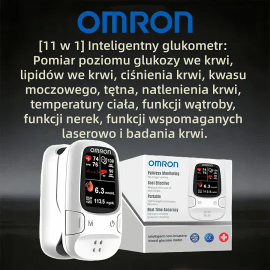 GLUKOMETR WIELOFUNKCYJNY + CIŚNIENIOMIERZ ELEKTRONICZNY – KUP 1, DRUGI OTRZYMASZ GRATIS!🔥